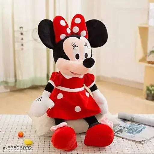 Pink & Red Super Soft Toys Combo (2 pcs) for Kids, Sanwaliyacollection soft plush dolls, 40 cm tall, Indian-made birthday gifts