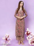 Stylish cotton blend top & bottom set, short-sleeved, versatile Indian fashion for S, M, L, XL, XXL wardrobe essentials