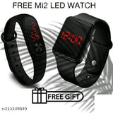 Sports watch with adjustable LED band, suitable for kids, boys and girls