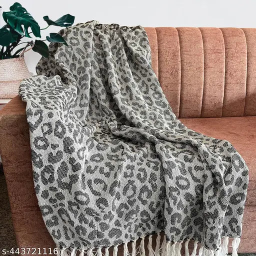 AAKIRANLY 100% Cotton Throw Blanket