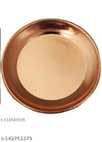 Copper Aashirwad Collection turtle on plate for career, good luck, wealth, success in business - Vastu Feng Shui decor with water and colored stones