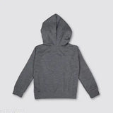 Wool printed unisex hoodie with long sleeves and side pockets, comfy kids wear in various sizes from 4-5 to 8-9 years. Made in India