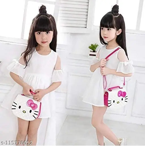 A gift set that includes a colorful cartoon print hardshell handbag, a pair of stylish sunglasses, and a pearl hairband. Perfect for girls or kids who love fashion and accessories