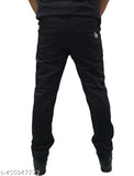 Black cotton sweatpants men's