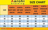 Banarasi silk A-Line kurti, sleeveless, printed, single color, Indian fashion wear on mannequin