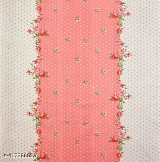 Glace cotton floral single size elastic fitted bedsheet with pillow cover, durable and comfortable for 6 inches mattresses - DECORHUT FABS