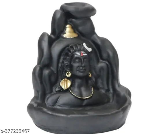 Adi Shankara oxide metal statue, 1.5" Shiv Ji Adi Yogi Mahakal figure from India