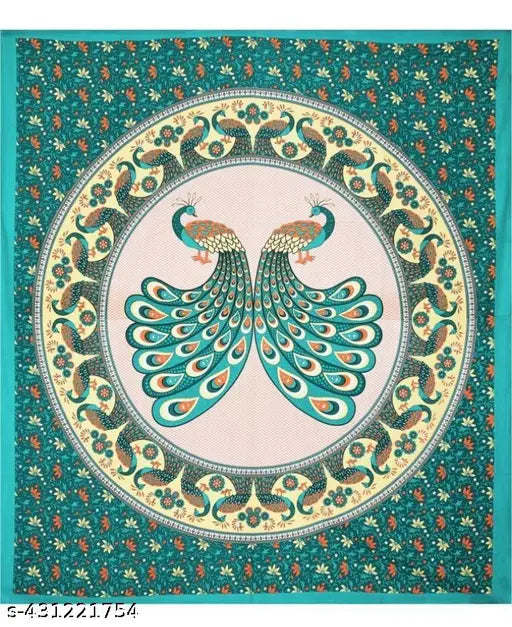 Jaipuri cotton bedshet & 2 pillow covers, summer-ready regular quality flat sheets for adults, Indian handcrafted #Jaipuri #cottonbedsheet #homedecor