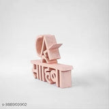 Handcrafted wooden Decorous Shoppee Let's Decor Idols CA Sahiba Quote showpiece, 1"L x 4.5"H x 6.5"W for study table, corporate gifts, or inspiring wall decor (India origin)