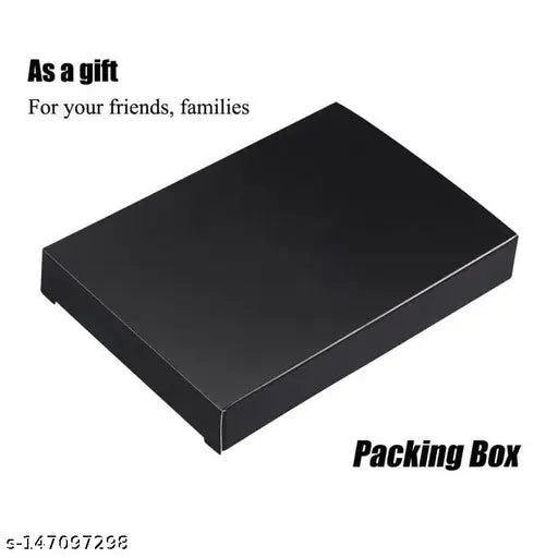 Stainless Steel Male Card Holder - 5 Compartments, Solid Metal, Ultra-Thin, Anti-Theft, Business Card Case