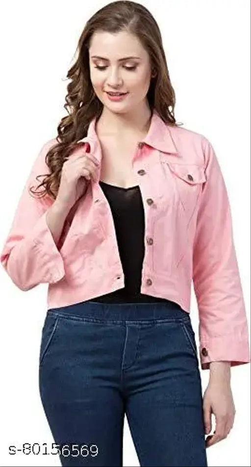 Women's cotton twill full sleeves jackets pack of 2 - Solid pattern, perfect for everyday wear, India origin