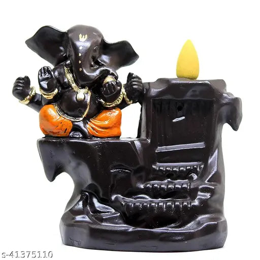 Classy poly resin monumental figurines - Indian Ganesha idol for pooja room, home decor