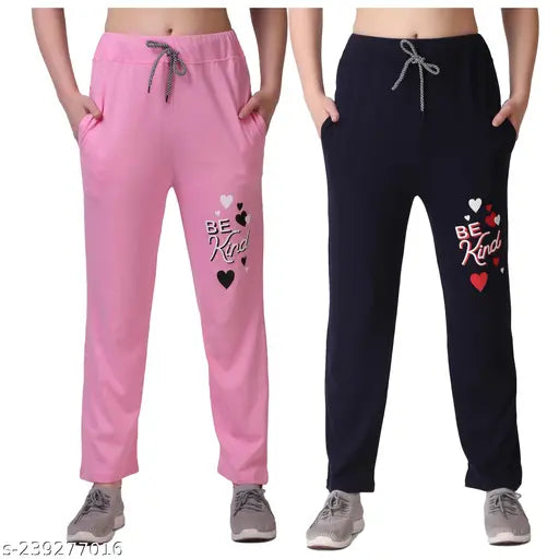 Pink and black women's pajamas set of two