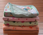 Pink and Blue Cotton Baby Blankets Pack of 3 - Soft Hosiery Unisex Swaddle, Bath Towel, AC Room Suitable