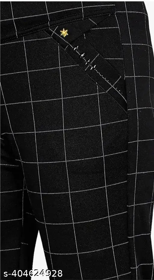 Black checkered Lycra jeggings combo (2 pack) for women's/girls, Savi advanced quality with double pockets