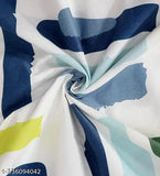 Frilly cotton superfine geometric bedsheet set, double quilted pillow covers with frill & cushion covers in big size, ideal for adult summer use