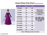 Embroidered net party dress for girls, full sleeve and ready-to-wear for events, various sizes available from 5-16 years