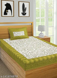 Multicolor Jaipuri print cotton bedsheet with 2 pillow covers, 180 thread count for single bed, vibrant and traditional design by VNV Creation