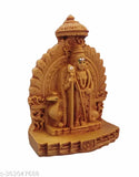 Brown poly resin Shree Murugan statue for pooja room, office decor - 12cm high