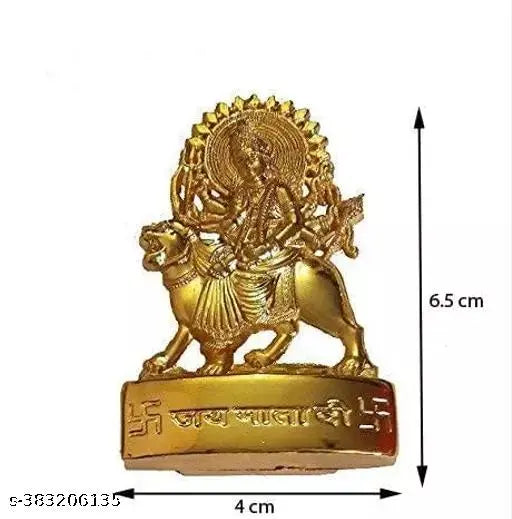 Maa Durga Ji Metal God Idol, intricately detailed 1.5 cm figurine from India