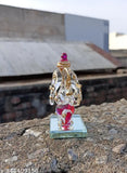 Handcrafted crystal glass Ganesh statue, Indian decorative figure with high light definition