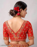 Soft Vichitra silk saree with embroidered coding sequence work, Bollywood-inspired latest collection for women 2024, vintage style