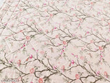 Cotton blend double bed quilted comforter, printed AC design - India