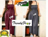 Trendy rayon sleeveless jumpsuits, solid net style, set of 2 sizes S & M, Indian origin