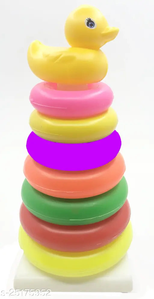Soft plush New Born Rockastack color rings set for small kids, enhancing learning through colors and shapes