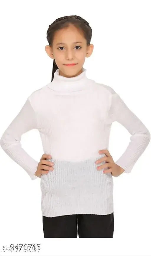 Trendy woolen kids' sweater in multiple sizes, from 0-15 years, featuring doodle design, made in India