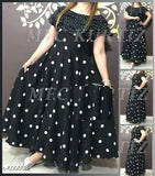 Rayon flared cape kurti, printed combo, sleeveless, women's fashion, India