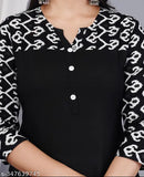 Women's printed viscose rayon straight kurta, sleeveless, single color, size S-XXL, Indian fashion