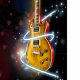 Goldish musical guitar mobile case cover - 100% new, high-quality lightweight design for all phone models, protecting against scratches and bumps with perfectly shaped holes for buttons, lens, and camera access
