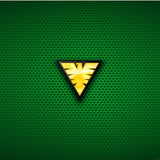 Triangle yellowish logo with green background mobile case cover - 100% brand new high-quality, lightweight design for all phone models, protects from scratches and chips