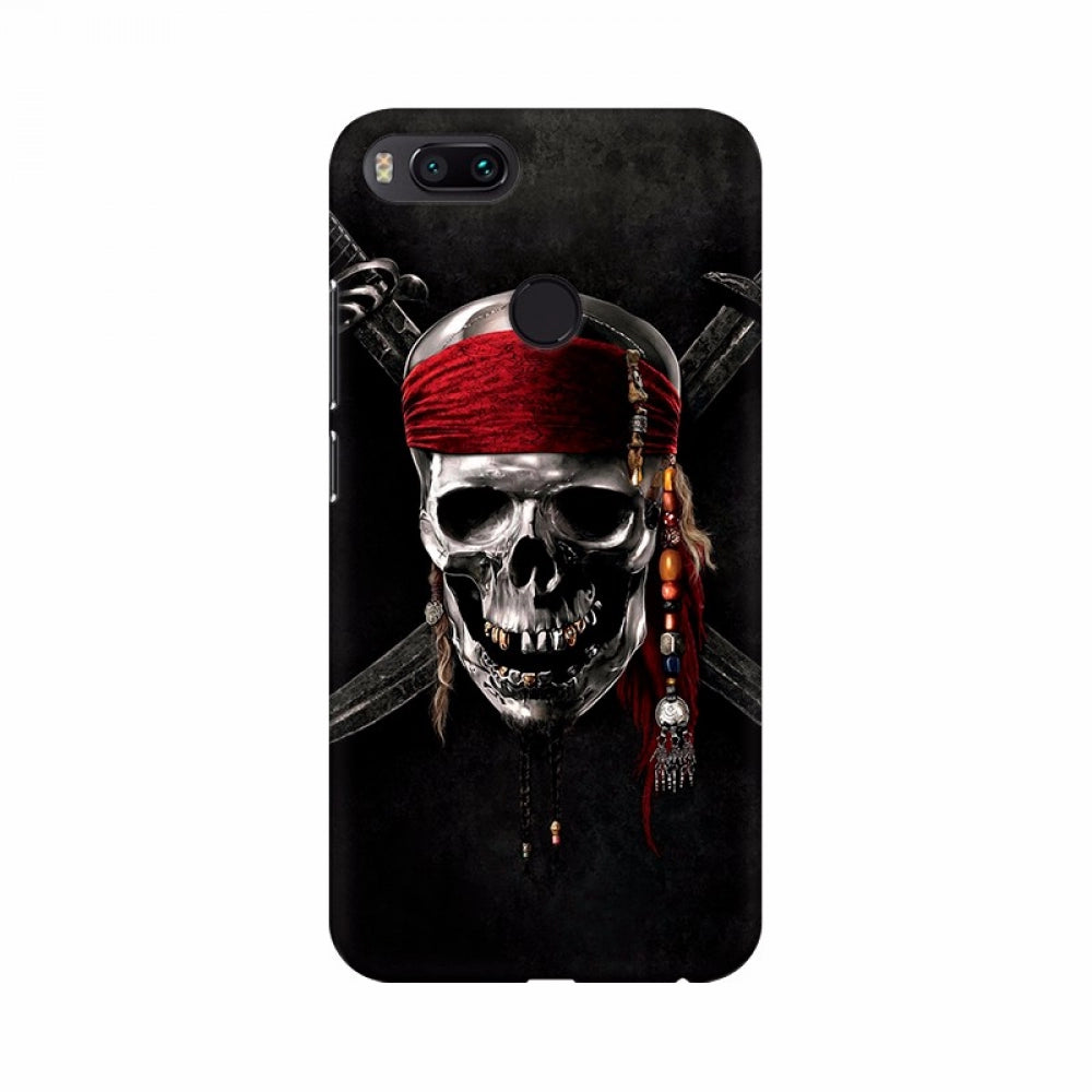 Black digital art skull design mobile case cover - protects all phone models from scratches and chips