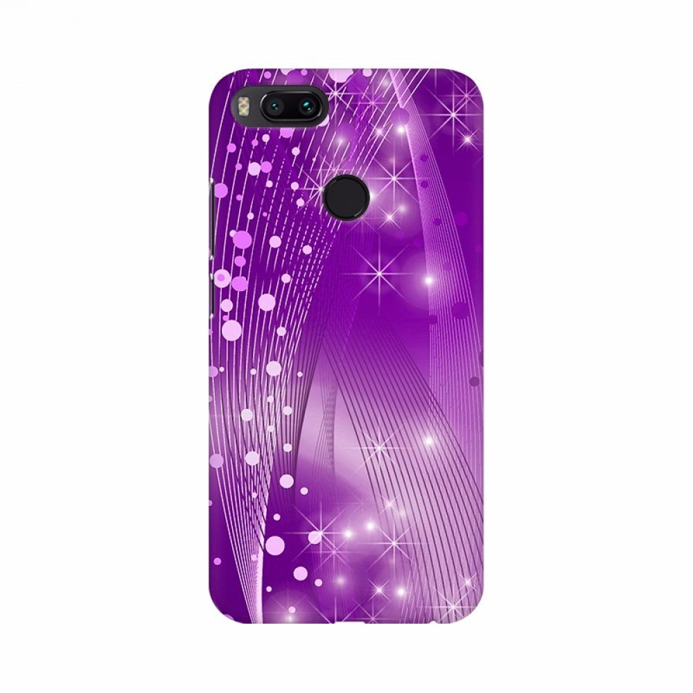 Purple light glittering mobile case cover, high-quality, lightweight, fits all phone models, protects against scratches and chips