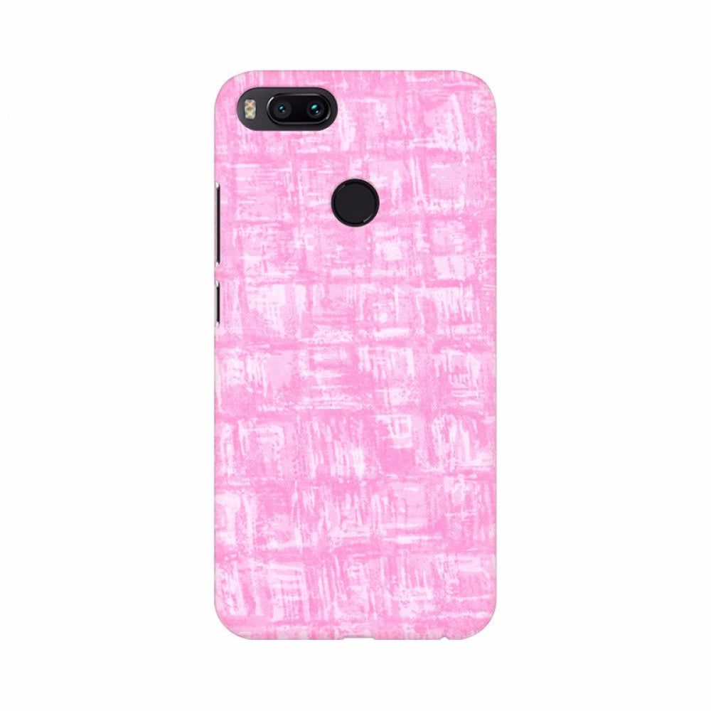 Pink textured mobile case cover, 100% new & high-quality, fits all phones, offers scratch protection with accessible buttons and camera holes
