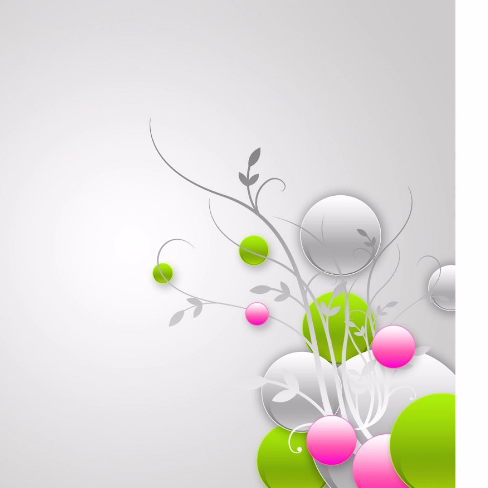 White floral mobile case cover with pink & green accents, glossy finish.