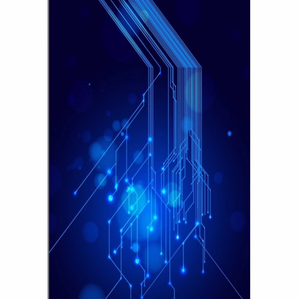 Blue color circuit mobile case, high-quality, lightweight protection for all phones, with cutouts for buttons, lens, and camera accessibility