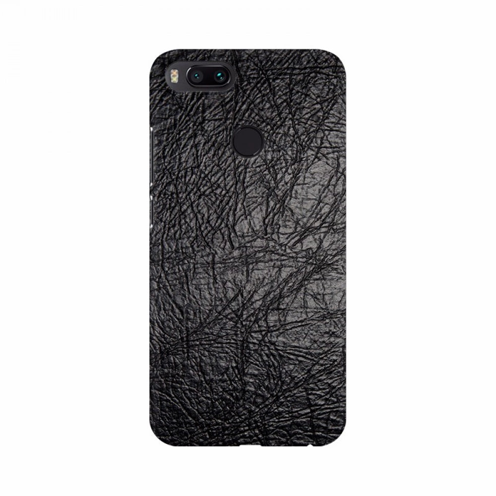 Black leather design mobile case cover for all phones, lightweight and scratch-resistant, perfectly shaped holes for button access