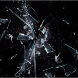 Broken white glass piece mobile case cover - 100% brand new, high-quality, lightweight protection for all phones with perfectly shaped holes for buttons and camera access