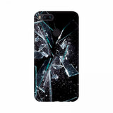 Broken white glass piece mobile case cover - 100% new, lightweight protection for all phones with shaped holes for access