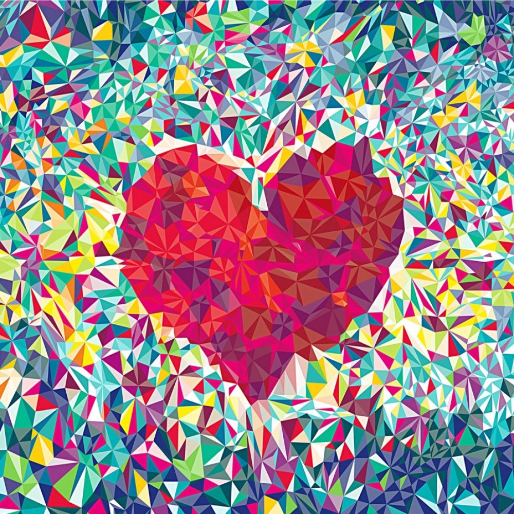 Digital Love pattern Effect Mobile Case - High-quality, lightweight, fits all phone models. Provides scratch and bump protection with accessible buttons, lens, and camera. 100% new, Randyf printed design