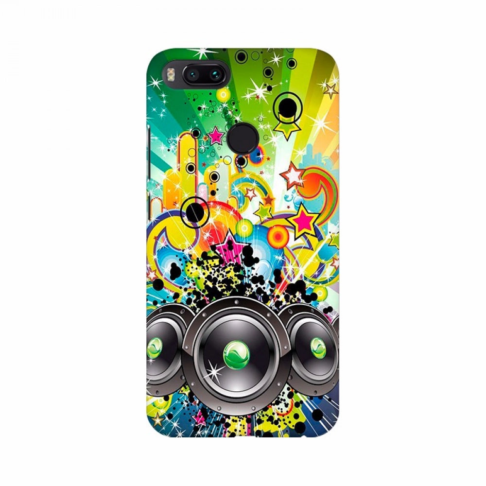Loud music background mobile case cover - 100% new, lightweight, protective case for all phones with button, lens, and camera access