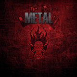 Metal red skull mobile case cover - 100% new, lightweight, high-quality design for all phones. Protects from scratches and bumps with accessible buttons, lens, and camera