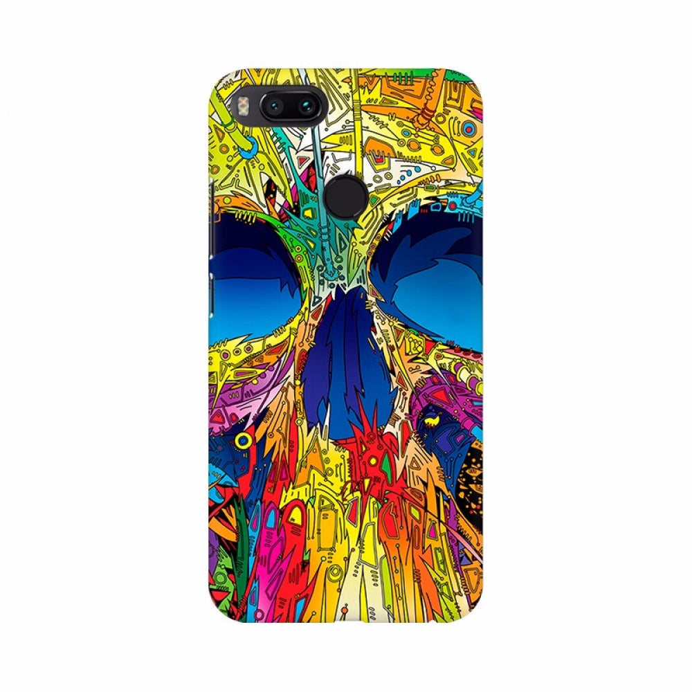 Skull illustration mobile case cover, high-quality protective accessory for all phone models