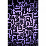 Purple color arrow design mobile case cover - 100% new, high-quality, lightweight phone protection with accessible buttons, lens, and camera. Perfect fit for all models