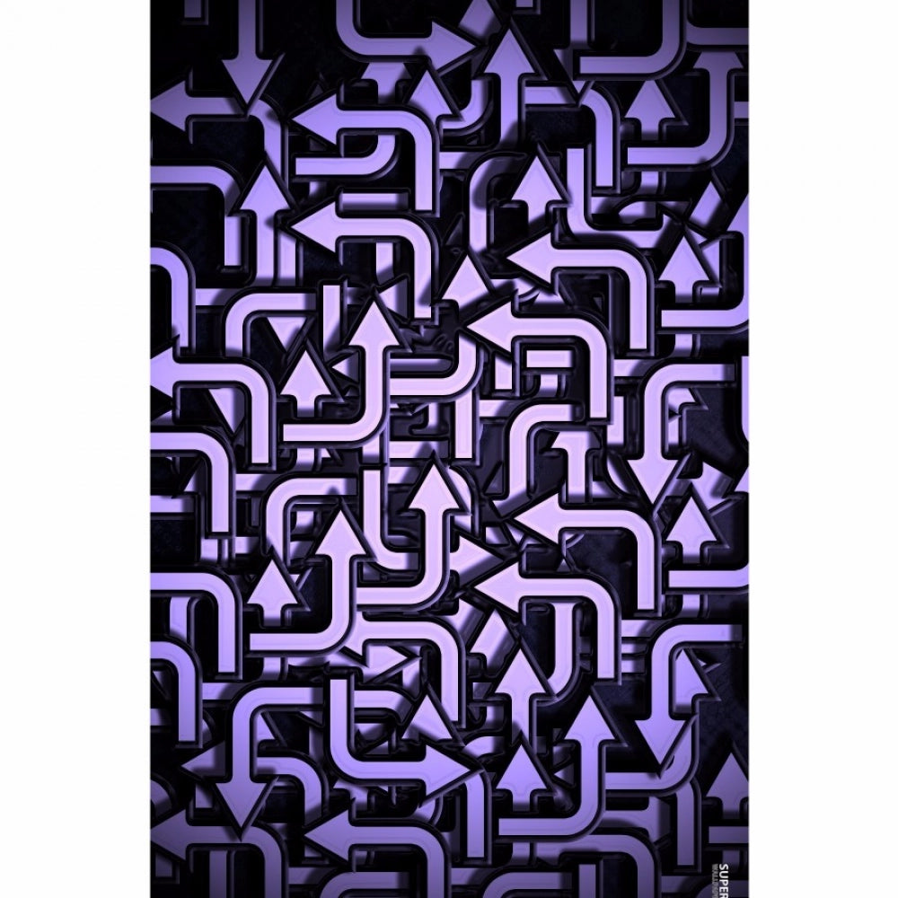 Purple color arrow design mobile case for all phone models, lightweight with special design for scratch protection