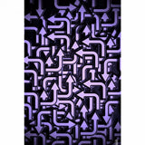 Purple color arrow design mobile case for all phone models, lightweight with special design for scratch protection