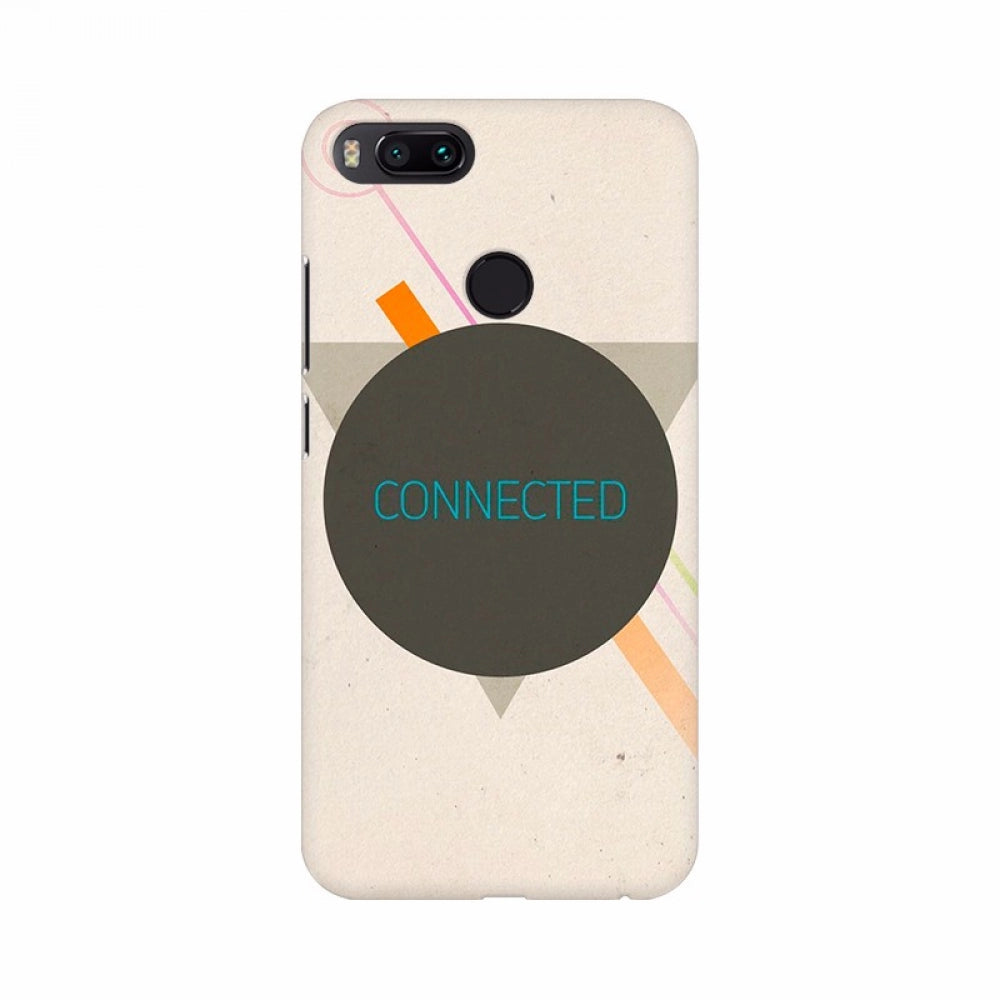 Modern connected logo mobile case cover, high-quality, lightweight design, fits all phone models, protects from scratches and damage, with precisely cut holes for access to buttons and camera
